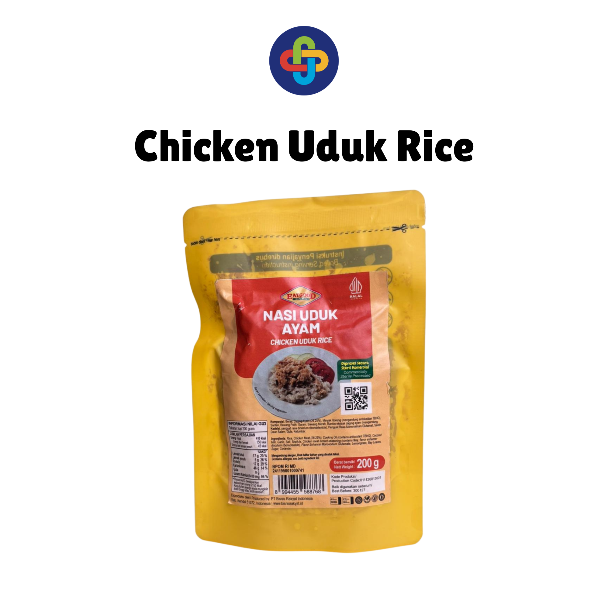 Chicken Uduk Rice EatGood 200 gr
